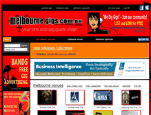 Tablet Screenshot of melbournegigs.com.au